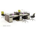 Modern 4 Person Workstation Office Desk Call Center Cubicles Design